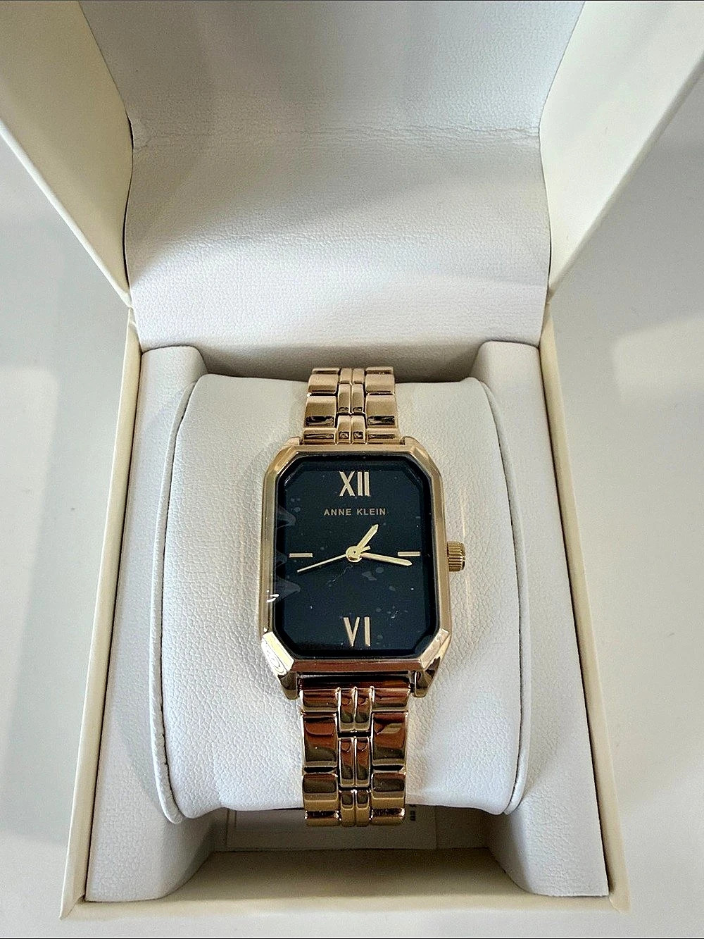 Classic Rectangular Watch Gold & Black